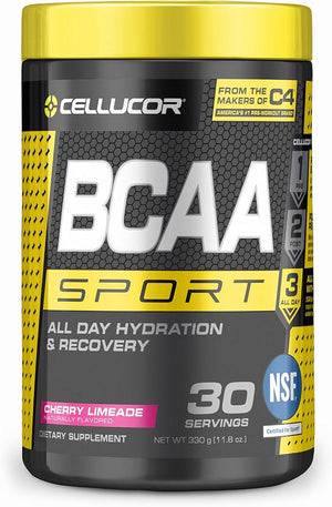 Cellucor BCAA Sport, BCAA Powder Sports Drink for Hydration &amp; Recovery, Cherry Limeade, 30 Servings