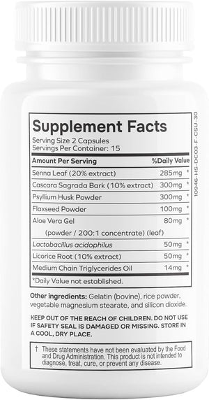 Coloslim - Gentle Colon Cleanse for Digestive Health &amp; Gut Flora