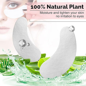GreenLife 400 Pairs 100% Natural Eyelash Extension Under Eye Gel Pads patches kit Collagen Aloe Vera Hydrogel Eye Patches Eyelash Extension Supplies Tools Lash Extension Supplies (100 200 400 Pairs)