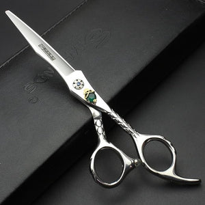 6-inch skull silver hair scissors salon hairdresser hairdresser Professional cutting and cutting hair special tools (Cutting Scissors)