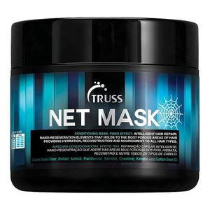 TRUSS Net Deep Conditioning Hair Mask for Damaged Hair - Formulated with Nano-Regeneration for Protein Replenishment Hydration &amp Shine - Reduces Frizz Defines Curls &amp Restores Elasticity (19