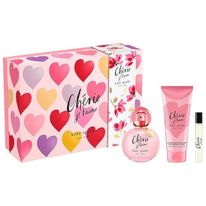 kate spade new york Cherie Je t'aime 3 Piece Eau de Parfum Gift Set (Eau de Parfum Spray Perfumed Body Lotion Purse Spray)