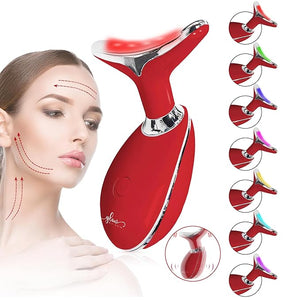 Red-Light-Therapy-for-Face and Neck with 7 Color, Facial Massager for Face and Neck
