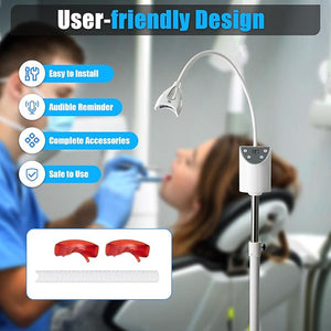 Teeth Whitening Lamps 80 Inch Professional Teeth Led Accelerator Lights Dental Mobile Whitening Machine Led Light Accelerator Bleaching Lamp (A1)