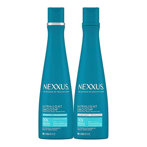 Nexxus Ultralight Weightless Shampoo &amp Conditioner for Dry Frizzy Hair - Smooth Treatment to Block Out Frizz 13.5 oz (Pack of 2)