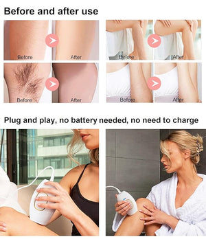 Home Use IPL Beauty Device Hair Remover for Women and Men Best Whole Body Laser Painless Permanent Facial Upper