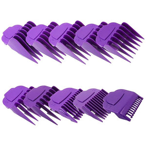 Magnetic Clipper Guards Guide Comb for Andis Master, Fits Series MBA MC-2 ML PM-1 PM-4 PM-5-10 Pieces, Purple