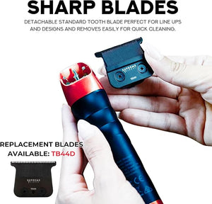 Supreme Trimmer 2Spee ST622 ? Cordless Beard &amp Hair Trimmer for Men | 2-Speed Motor 180 Min Runtime Zero-Gap Adjustable Blade Digital Display Removable Blade Design