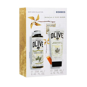 KORRES Olive Blossom Body Care Set 2-Piece Gift Set With Body Milk &amp Shower Gel Gift for Women &amp Men Natural and Pure Greek Olive Oil Skincare Made in Greece Vegan 8.45 FL Oz &amp 6.76