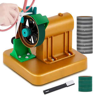 Hair Scissors Sharpener w / 12 Sand Rings &amp Deburring Tool Hair Shear Grinding Machine Hair Cutting Shear Grinder for Barber Scissors Tailor Scissors Knife