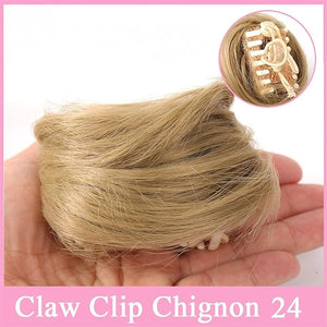 Messy Bun Hair Piece for Women Space Buns Hair Pieces Mini Claw Clip in Hair Bun Messy Cat Ears Hair Bun Extension Synthetic Donut Wig Accessory Updo Hairpieces for Women Girls Fake Hair Accessorie