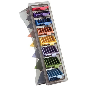 Wahl Professional Blistered 1-8 Cutting Guides Color-Coded Clipper Guard Attachments Durable and Easy to Use