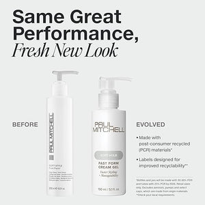 Paul Mitchell Fast Form Styling Cream-Gel Reduces Drying Time For Faster Styling Smoothes Texture For All Hair Types 6.8 fl .oz.