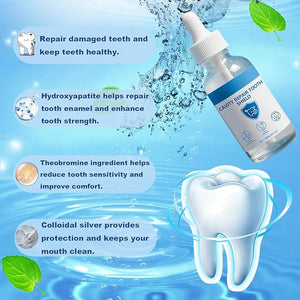 Nudenta Odontic Repair Tootharmor ? Nano Hydroxyapatite Remineralization Complex for Cavity Repair Enamel Strengthening Teeth Whitening &amp Lasting tootharmor ? 60ml (2PCS)