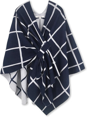 Moss Rose Women's Shawl Wrap Poncho Ruana Cape Open Front Cardigan Shawls for Fall Winter