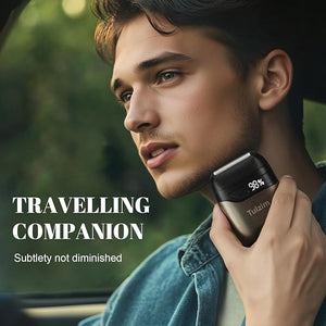 Electric Foil Shaver for Men: Portable Electric Razor for Beard/Face, 3 Floating Blade LED Display USB-C Fast Rechargeable, IPX7 Waterproof for Travel &amp; Home,Matte Brown