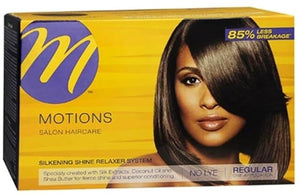 Motions Silkening Shine No Lye Relaxer System Regular Kit (Pack of 6)