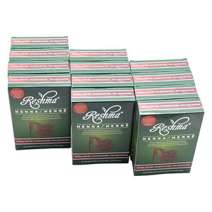 Reshma Beauty 30 Minute Henna Hair Color Infused with Organic Henna Lawsonia Inermis 100% Gray Coverage for Soft Shiny Hair Plant-Based Hair Dye?12.6 oz Pack of 12 (Wine Red)