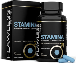 Stamina | Extra Firm Hard On Pills | Fast Acting L-Arginine L -Citrulline &amp Nitric Oxide Supplement for Men | Promotes Male Vitality Blood Flow and Endurance | 60 Capsules