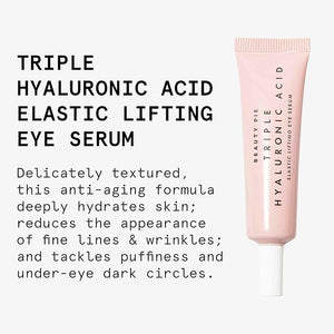 Beauty Pie Triple Hyaluronic Acid Elastic Lifting Eye Serum 15ml ? Firming &amp Brightening Treatment for Dark Circles Puffiness &amp Fine Lines ? Lightweight Fragrance-Free Eye Serum