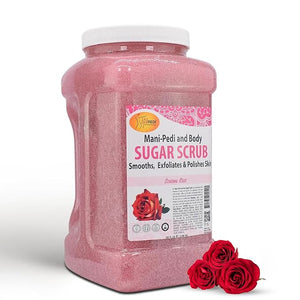SPA REDI - Sugar Body Scrub,Sensual Rose, 128 Oz - Exfoliating, Moisturizing, Hydrating and Nourishing, Glow, Polish, Smooth and Fresh Skin - Body Exfoliator