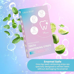 Teeth Whitening Strips 14 Treatments (28 Strips) - Deep Stains Removel - Enamel Safe Whitening Strips - Instant Teeth Whitening Strips