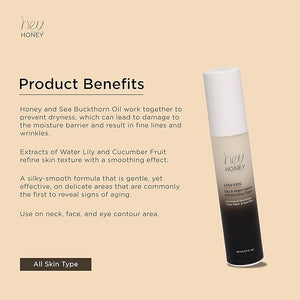 Hey Honey 24Seven Honey Day and Night Moisturizing Cream For Face Neck &amp Eye Area | Rich Pro-Beautiful-Aging Intensely Hydrate and Reduce The Appearance Of Fine Lines and Wrinkles | 1.7 Oz