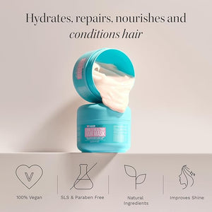 HAIR BURST Hydrating Hair Mask with Avocado Oil, Coconut &amp; Black Oat Extract - Deep Conditioner for Hair Growth, Dry or Damaged Hair - Thickening Nourishing Hair Repair Treatment - 7.4 fl oz