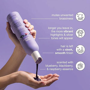 milk_shake Silver Shine Purple Shampoo for Blonde Hair - Blonde Shampoo for Brassy Hair 100% SLES-Free