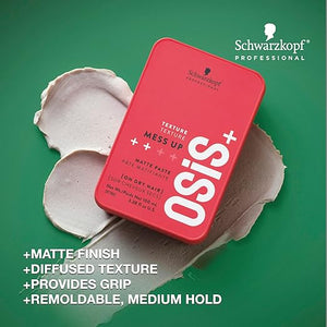 OSiS+ Mess Up - Matte Styling Paste for Medium Control &amp Flexible Styling