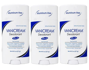 Vanicream Deodorant for Sensitive Skin Aluminum-Free Gel Formula 2 oz Fragrance-Free (Pack of 3)