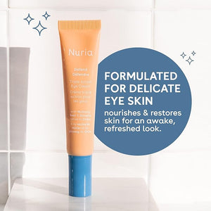 Nuria - Defend Triple Action Eye Cream for Dark Circles Puffiness and Fine Lines Nourishing Under Eye Cream with Ginseng and Mulberry Root 15mL/0.5 fl oz