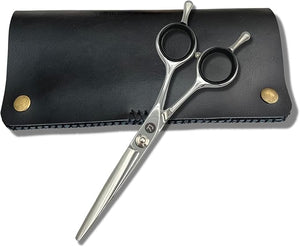 Saki Shears Odachi 5.5 Hair Cutting Scissors/Shears - Straight Handles - Dual Tangs - Zero Offset - Lightweight Hair Scissors for Professionals - Japanese 440C Steel - For Barbers and Hairdressers