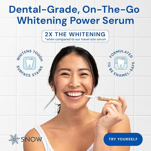 Snow Extra-Strength Teeth Whitening Serum - Oral Care Teeth Whitener Pen - Whitening Pen for Stain Removal &amp; Whiter Teeth - Tooth Whitener with Potassium Nitrate and Hydroxyapatite - 2 Pack