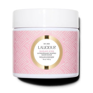 LALICIOUS Extraordinary Sugar Kiss Sugar Scrub Exfoliating Body Scrub with Coconut Oil &amp Honey Moisturizing Body Exfoliator for Glowing Radiant Hydrating Skin Zero Greasy No Parabens - 16oz