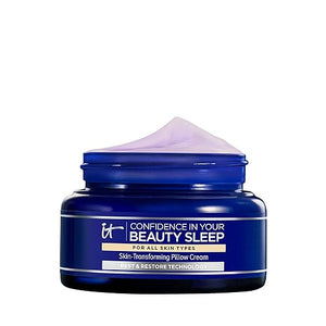 IT Cosmetics Confidence in Your Beauty Sleep Night Cream - Anti-Aging Face Moisturizer Ceramides &amp Hyaluronic Acid Visibly Improves Fine Lines Wrinkles Dryness Dullness &amp Loss of Firmness