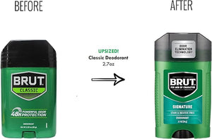 Brut Deodorant Signature Fragrance 2.7 oz / 76 g (Pack of 6)