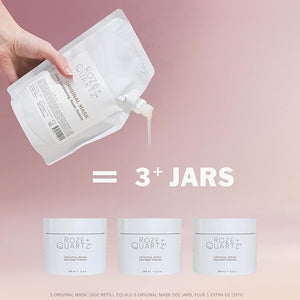 Roze + Quartz¢ç Original Hair Mask ? Deep Conditioning Hair Treatment for Dry Damaged Hair (16 Fl Oz REFILL)
