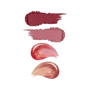 KIKO Milano|Snow-Kissed Holiday Never Without You Mini Lips Gift Set|Lip gift set: 2 matt-finish mini lipsticks and 2 mini lip glosses