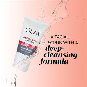 Facial Cleanser by Olay Regenerist Detoxifying Pore Scrub &amp Exfoliator 5 Oz (Pack of 3)