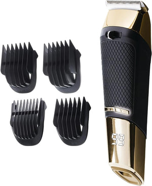 XTREME DIGITAL LIFESTYLE ACCESSORIES Cutting Edge Rechargeable Ceramic Trimmer with LCD Display Pouch and Magnetic Box Body Face