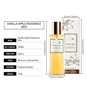 Vanilla Apple Romantic Body Fragrance Mist - Exquisite And Refreshing Scent Long - Lasting Light Perfume Body Spray(2PCS)