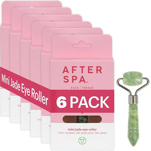 Mini Jade Eye Roller by Afterspa Preppy Skincare Gua Sha Facial Tools Spa Self Care Gifts for Women Facial Skin Care Products Vegan and Cruelty Free Pack of 6