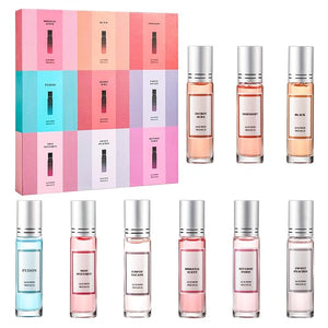 Pheromone Perfume for Women 9PC Long-Lasting Roll-On Perfume Christmas Gift Set Travel Size perfume Portable Cologne Fragrance Parfum