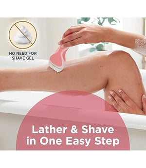 Pure Nourishment Plus Renewing Razor Women's Replacement Razor Blade Cartridges and Refills (Light Pink)