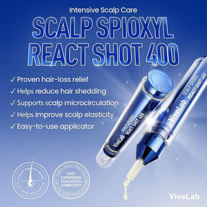 ViveLab Scalp Microneedle Serum ? K-beauty Hair Growth &amp Scalp Treatment with Spioxyl¢â 400 | Fills Hair Part Line Strengthens Roots Reduces Hair Thinning ? 220000 Microneedle Formula