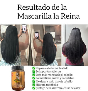 Keratina Capilar La Reina Del Cabello La Niquere?a 850ML ? Hidratante y Reparadora | Brillo Suavidad Antifrizz y Protecci?n T?rmica | Para Todo Tipo de Cabello