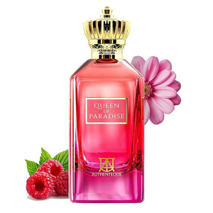 Queen of Paradise Long Lasting Perfume for Women - Eau de Parfum - Strawberry Vanilla Lavender Mandarin Fragrance Luxury Arabian Perfume 3.4oz (100ml)
