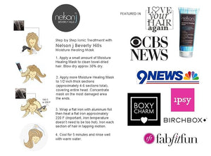Nelson j Beverly Hills Moisture Healing Mask - 1oz - Deluxe Travel Trio (1oz x 3)