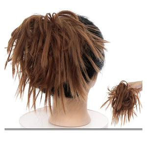 Hair Accessories Messy Bun Hair Slice Ponytail Hair Extensions with Elastic Rubber Band Synthetic Fluffy Bun Women Wig Hair Bun Hair Pieces For Women(0014)